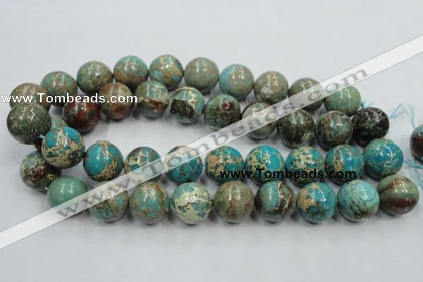 CAT04 15.5 inches 20mm round natural aqua terra jasper beads