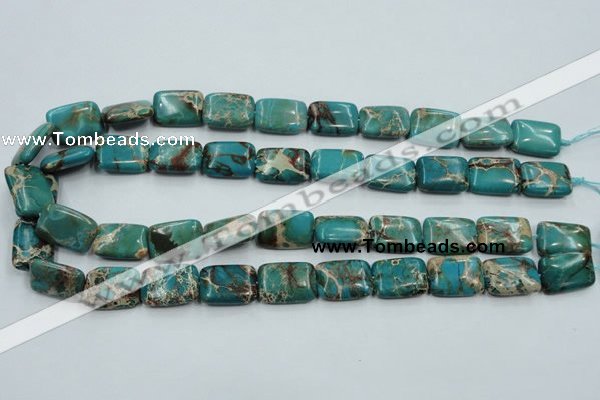 CAT15 15.5 inches 13*18mm rectangle natural aqua terra jasper beads