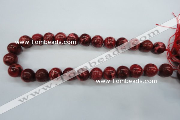 CAT165 15.5 inches 16mm round dyed natural aqua terra jasper beads