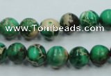 CAT220 15.5 inches 8mm round dyed natural aqua terra jasper beads