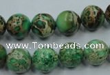 CAT224 15.5 inches 20mm round dyed natural aqua terra jasper beads