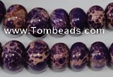 CAT303 15.5 inches 7*10mm – 15*20mm rondelle dyed aqua terra jasper beads