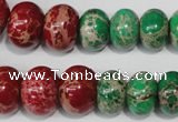 CAT305 15.5 inches 7*10mm – 15*20mm rondelle dyed aqua terra jasper beads