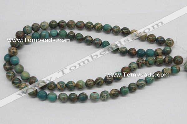 CAT5004 15.5 inches 10mm round natural aqua terra jasper beads