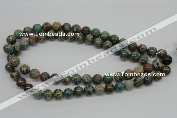 CAT5005 15.5 inches 12mm round natural aqua terra jasper beads