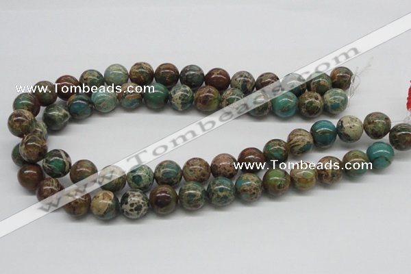 CAT5006 15.5 inches 14mm round natural aqua terra jasper beads