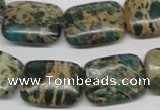 CAT5017 15.5 inches 15*20mm rectangle natural aqua terra jasper beads