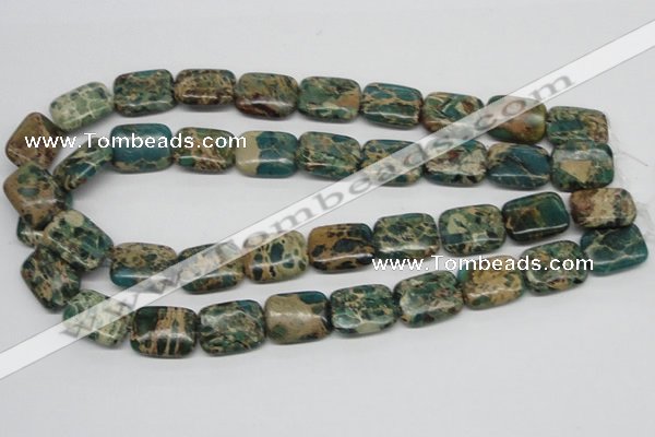 CAT5017 15.5 inches 15*20mm rectangle natural aqua terra jasper beads