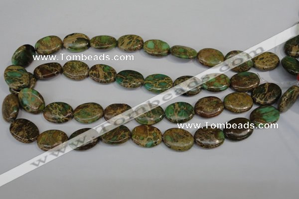 CAT5042 15.5 inches 15*20mm oval natural aqua terra jasper beads