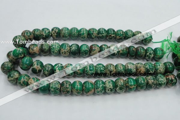 CAT61 15.5 inches 12*16mm rondelle dyed natural aqua terra jasper beads