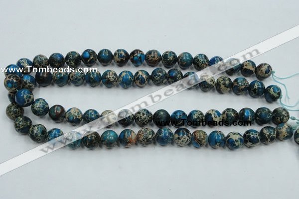 CAT62 15.5 inches 12mm round dyed natural aqua terra jasper beads