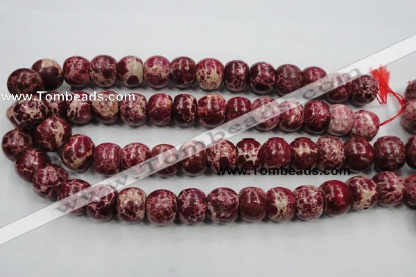 CAT67 15.5 inches 15*18mm rondelle dyed natural aqua terra jasper beads