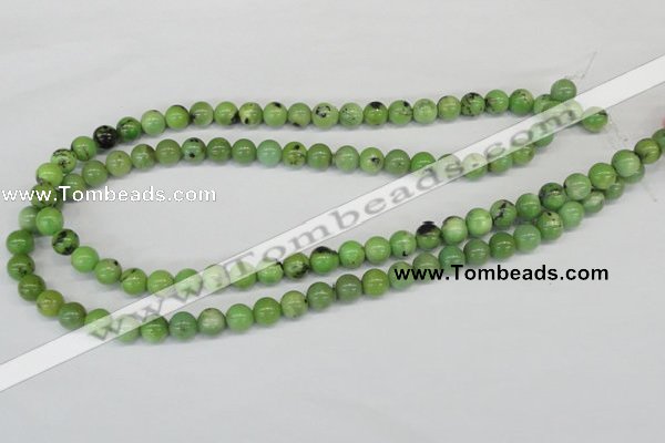 CAU02 round 8mm australia chrysoprase gemstone beads Wholesale