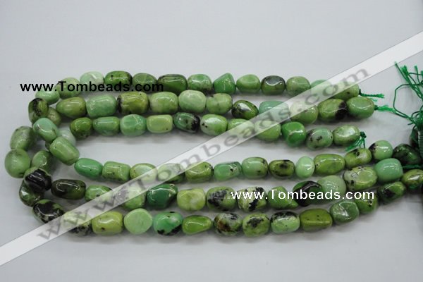 CAU207 15.5 inches 10*14mm nuggets Australia chrysoprase beads