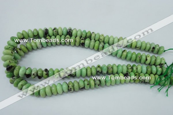 CAU220 15.5 inches 6*12mm rondelle Australia chrysoprase beads