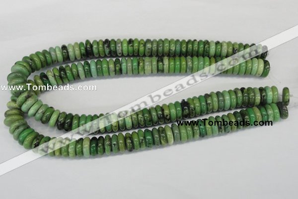 CAU29 15.5 inches 5*15mm rondelle australia chrysoprase beads wholesale