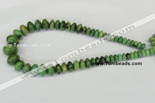 CAU30 Multi-size rondelle australia chrysoprase beads wholesale