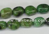 CAU31 15.5 inches 10*14mm nugget australia chrysoprase beads wholesale