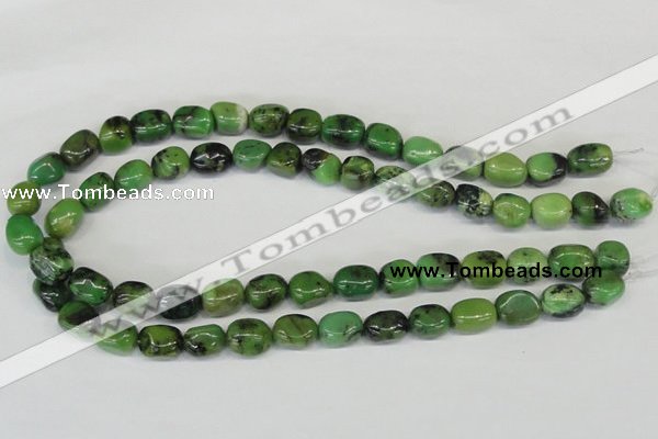 CAU31 15.5 inches 10*14mm nugget australia chrysoprase beads wholesale