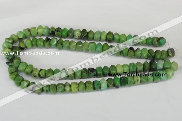 CAU32 15.5 inches 8*12mm nugget australia chrysoprase beads wholesale