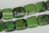 CAU35 15.5 inches 12*12mm square australia chrysoprase beads wholesale