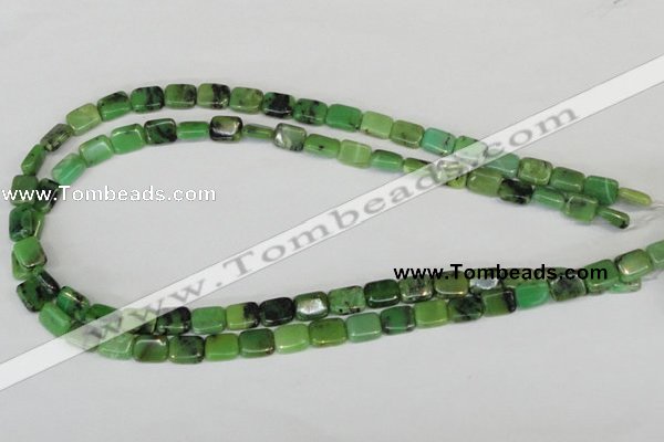 CAU36 15.5 inches 8*10mm rectangle australia chrysoprase beads wholesale