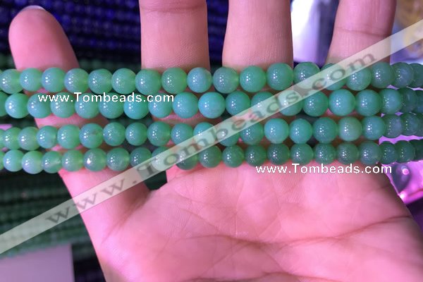 CAU371 15.5 inches 5mm round Australia chrysoprase beads