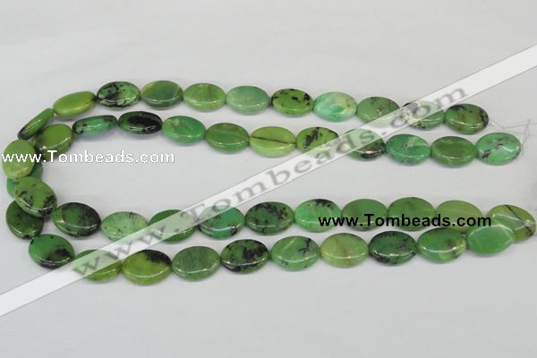 CAU40 15.5 inches 13*18mm oval australia chrysoprase beads wholesale