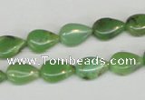 CAU41 15.5 inches 8*12mm flat teardrop australia chrysoprase beads