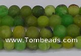 CAU411 15.5 inches 6mm round matte Australia chrysoprase beads