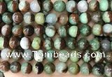 CAU455 15.5 inches 10mm - 11mm round Australia chrysoprase beads