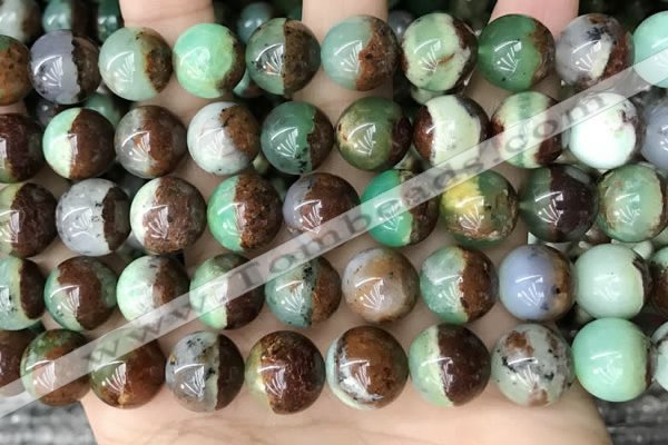 CAU456 15.5 inches 11mm - 12mm round Australia chrysoprase beads