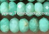 CAU488 15.5 inches 5*8mm faceted rondelle Australia chrysoprase beads