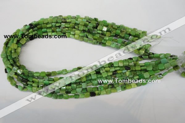 CAU50 15.5 inches 6*6mm square Australia chrysoprase beads wholesale