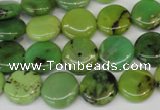 CAU54 15.5 inches 12mm flat round Australia chrysoprase beads wholesale