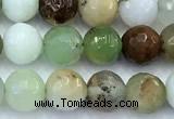 CAU560 15 inches 6mm faceted round Australia chrysoprase beads