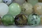 CAU561 15 inches 8mm faceted round Australia chrysoprase beads