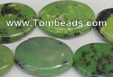 CAU66 15.5 inches 22*30mm oval Australia chrysoprase beads