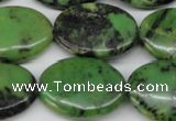 CAU67 15.5 inches 18*25mm oval Australia chrysoprase beads