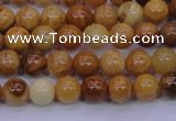 CAY02 15.5 inches 6mm round African yellow jasper beads wholesale