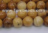 CAY04 15.5 inches 10mm round African yellow jasper beads wholesale