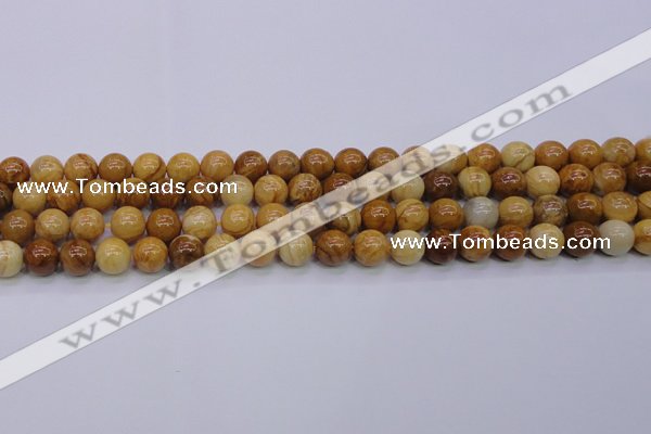 CAY04 15.5 inches 10mm round African yellow jasper beads wholesale