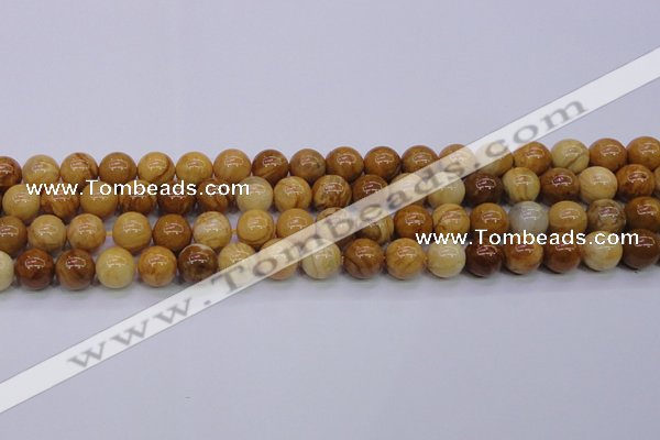 CAY05 15.5 inches 12mm round African yellow jasper beads wholesale