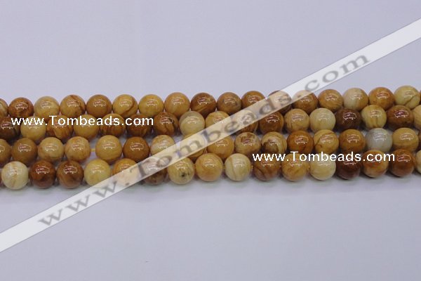 CAY06 15.5 inches 14mm round African yellow jasper beads wholesale