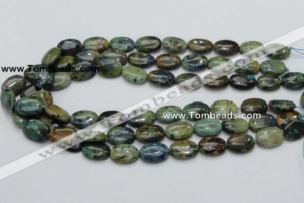 CAZ01 15.5 inches 13*18mm oval natural azurite gemstone beads