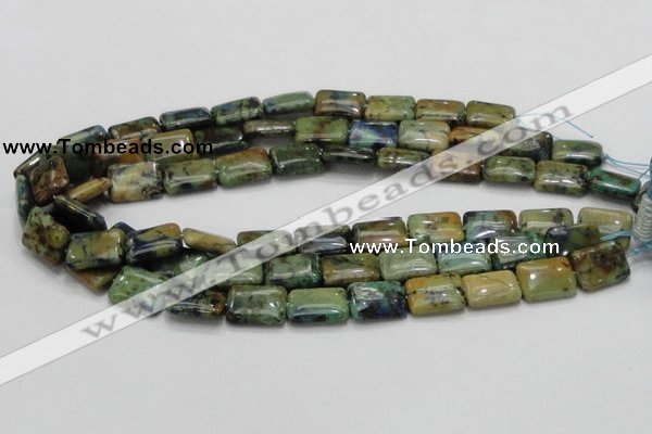 CAZ02 15.5 inches 14*18mm rectangle natural azurite gemstone beads