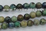 CAZ08 15.5 inches 8mm round natural azurite gemstone beads