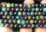 CAZ21 15 inches 6mm round azurite gemstone beads