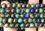 CAZ22 15 inches 8mm round azurite gemstone beads