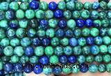 CAZ41 15 inches 6mm round azurite malachite beads wholesale